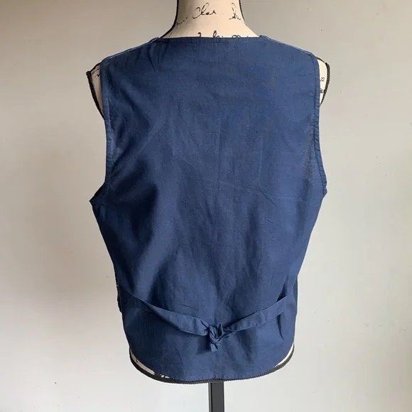 Vintage Casey & Max Denim Cat Vest Size Medium NWT - Picture 10 of 11